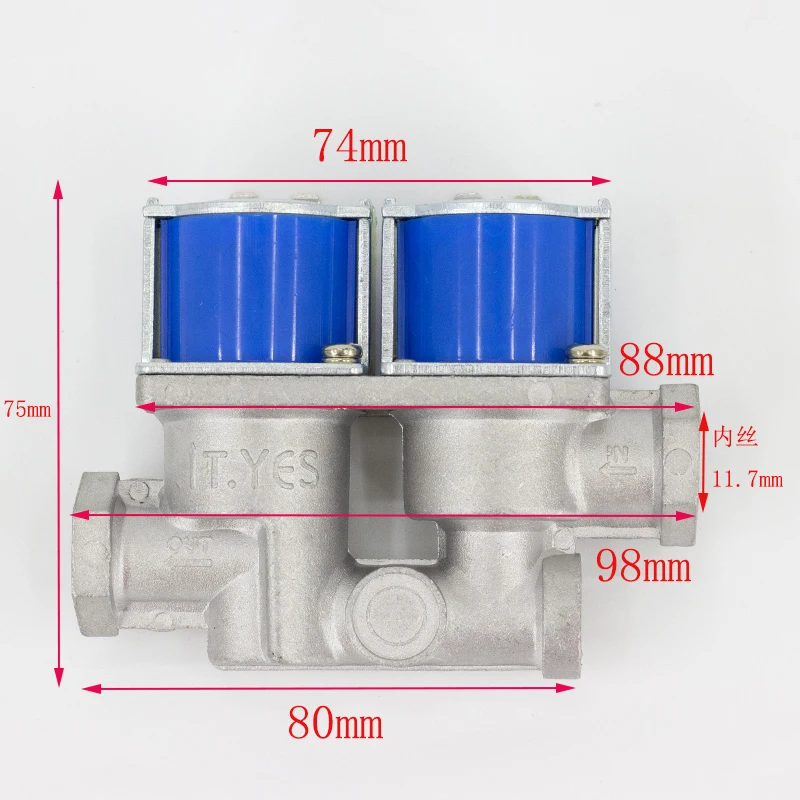 صمام الملف اللولبي لفرن الغاز 24 فولت صمام الملف اللولبي للأسلاك الداخلية صمام الملف اللولبي ذاتي التحضير صمام الملف اللولبي لفرن الغاز