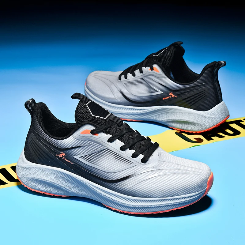 

Men's new sports shoes four season breathable anti slip thick soled comfortable wear-resistant outdoor running leisure sneakers