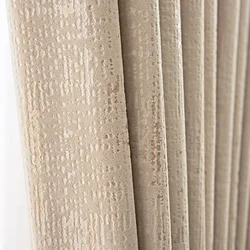 The New Simple Curtains for Living Dining Room Bedroom and Modern Beige Bronzing Flannel Thickened Shading Velvet Light Luxury