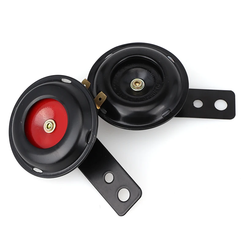 

Motorcycle electric horn 12/24/36/48/60V 1.5A 105db waterproof round horn horn suitable for scooter light off-road vehicle ATV