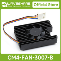 Waveshare Dedicated All-in-One 3007 Cooling Fan For Raspberry Pi Compute Module 4 Low-profile PWM Speed Adjustment
