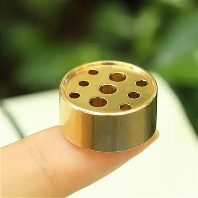 1PC Portable Incense Burner Multi Purpose Water Drop Shape Brass Incense Holder Home Office Teahouse Zen Buddhist Supplies