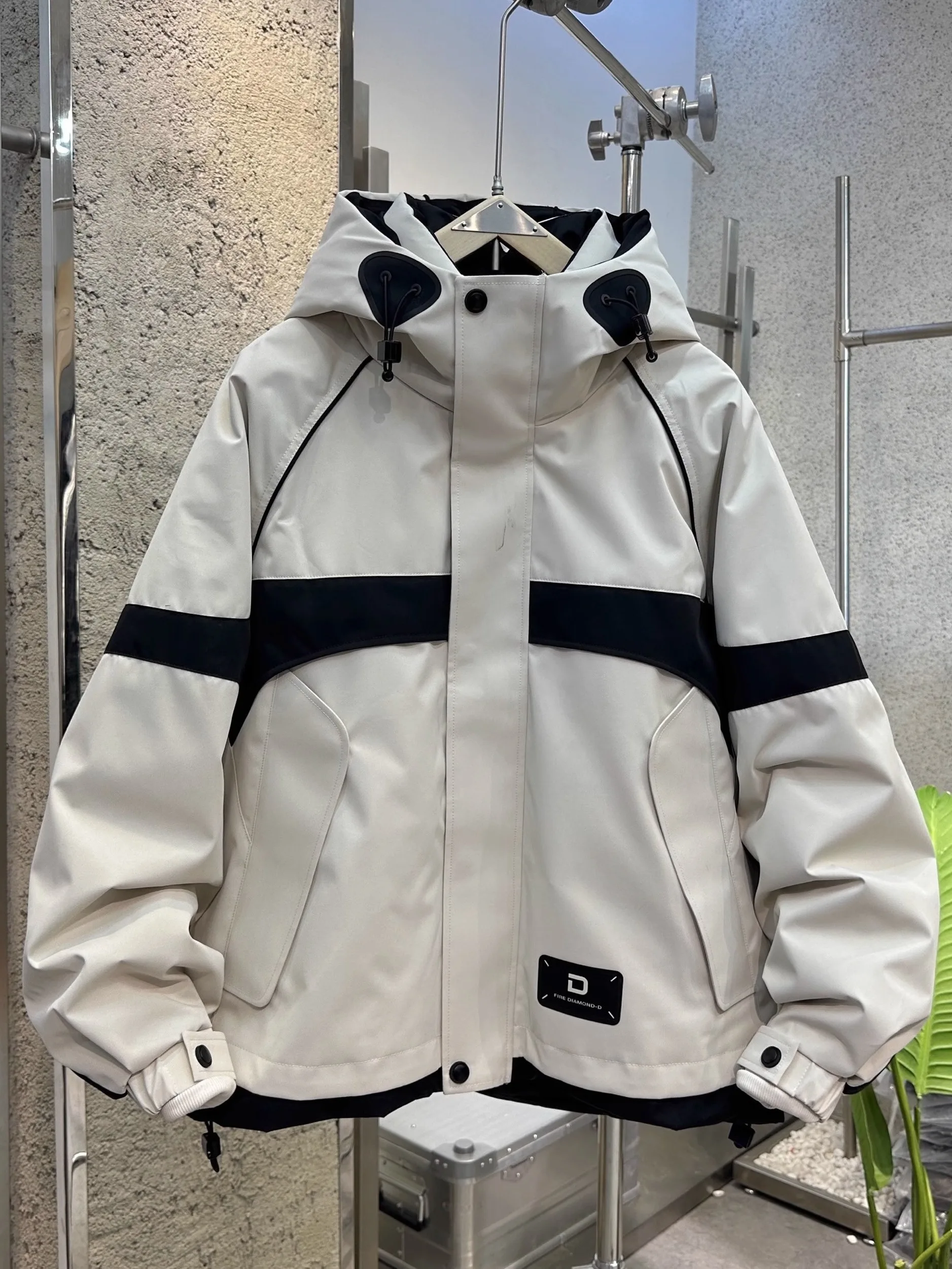 

Мужской уличный новый пуховик Sle Jaet с капюшоном, повседневная хлопковая верхняя одежда, зимняя модная брендовая цветная блузка