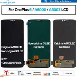 Original AMOLED For OnePlus 6 A6000 A6003 Pantalla lcd Display Touch Panel Screen Digitizer Assembly Replacement Accessory OLED