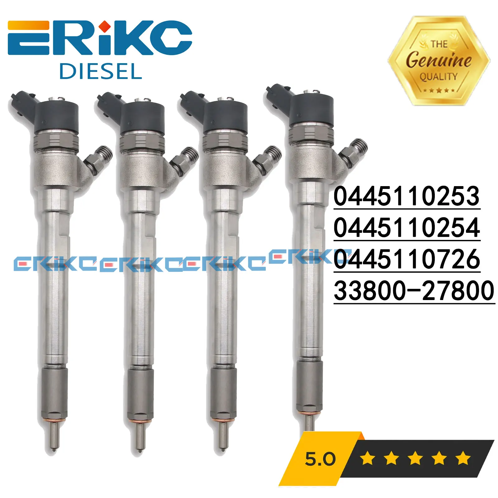 

0445110254 0445110253 Diesel Injector Set 0445 110 254 Sprayer Nozzle Assy 0445 110 253 0445110726 3380027800 for Hyundai Kia