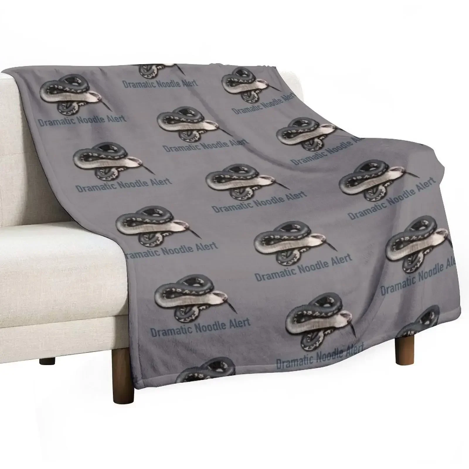 Dramatic Noodle Alert Throw Blanket Flannels Luxury Blankets