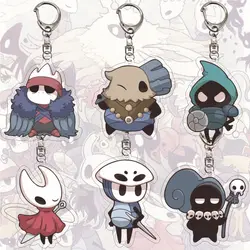 Hollow Knight Game Cosplay Keychain Octopus Cartoon Figures Acrylic Pendant Key Chain Bag Charm Accessories Gift for Wholesale