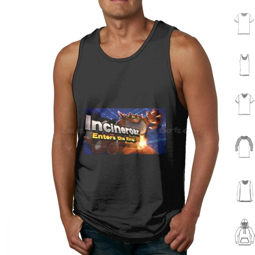 Incineroar entra en el anillo camisetas sin mangas chaleco sin mangas Incineroar Incineroar sol y luna sol y luna Smash Smash