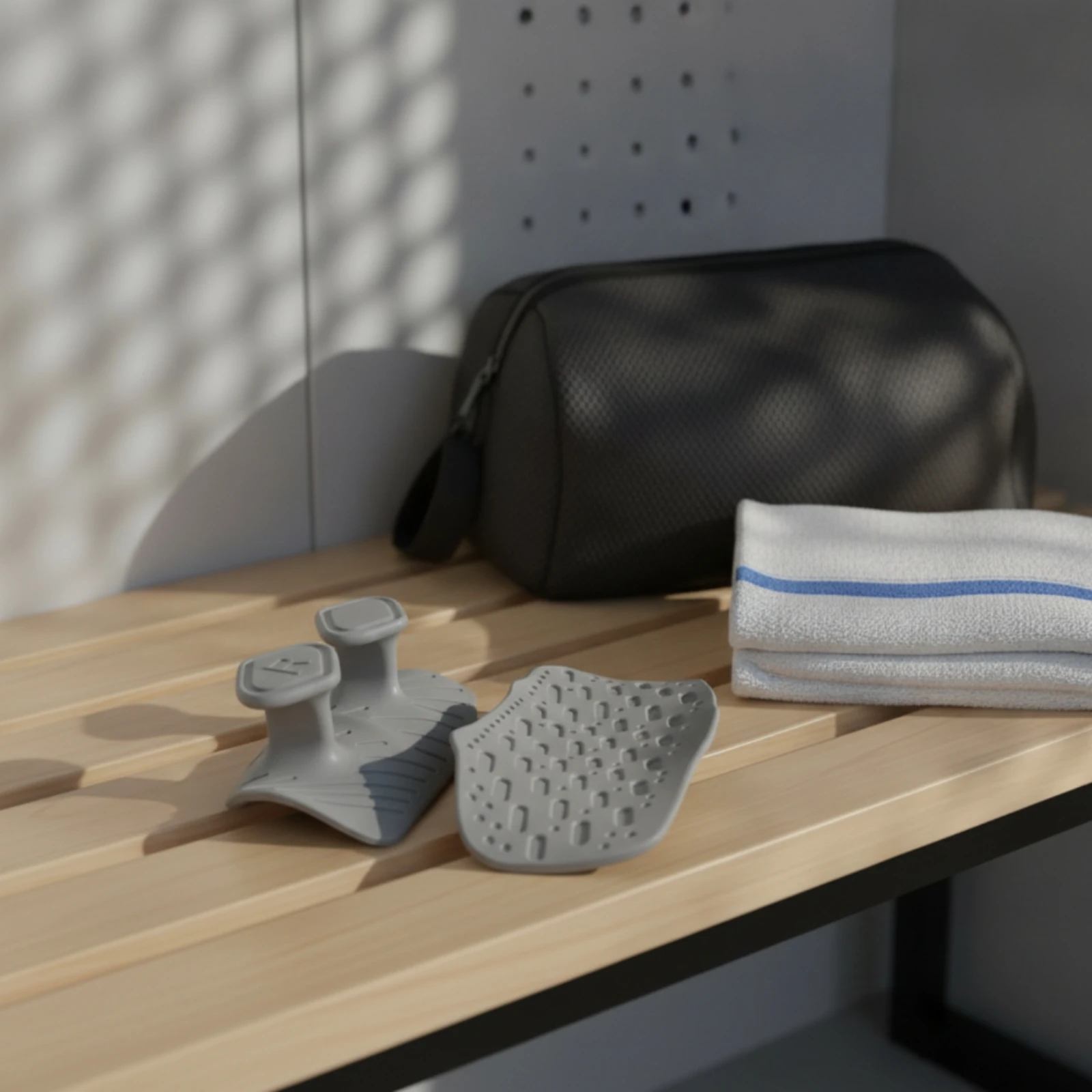 Coussinets de préhension pour haltérophilie en silicone profilé, poignées souples avec surface texturée pour le levage