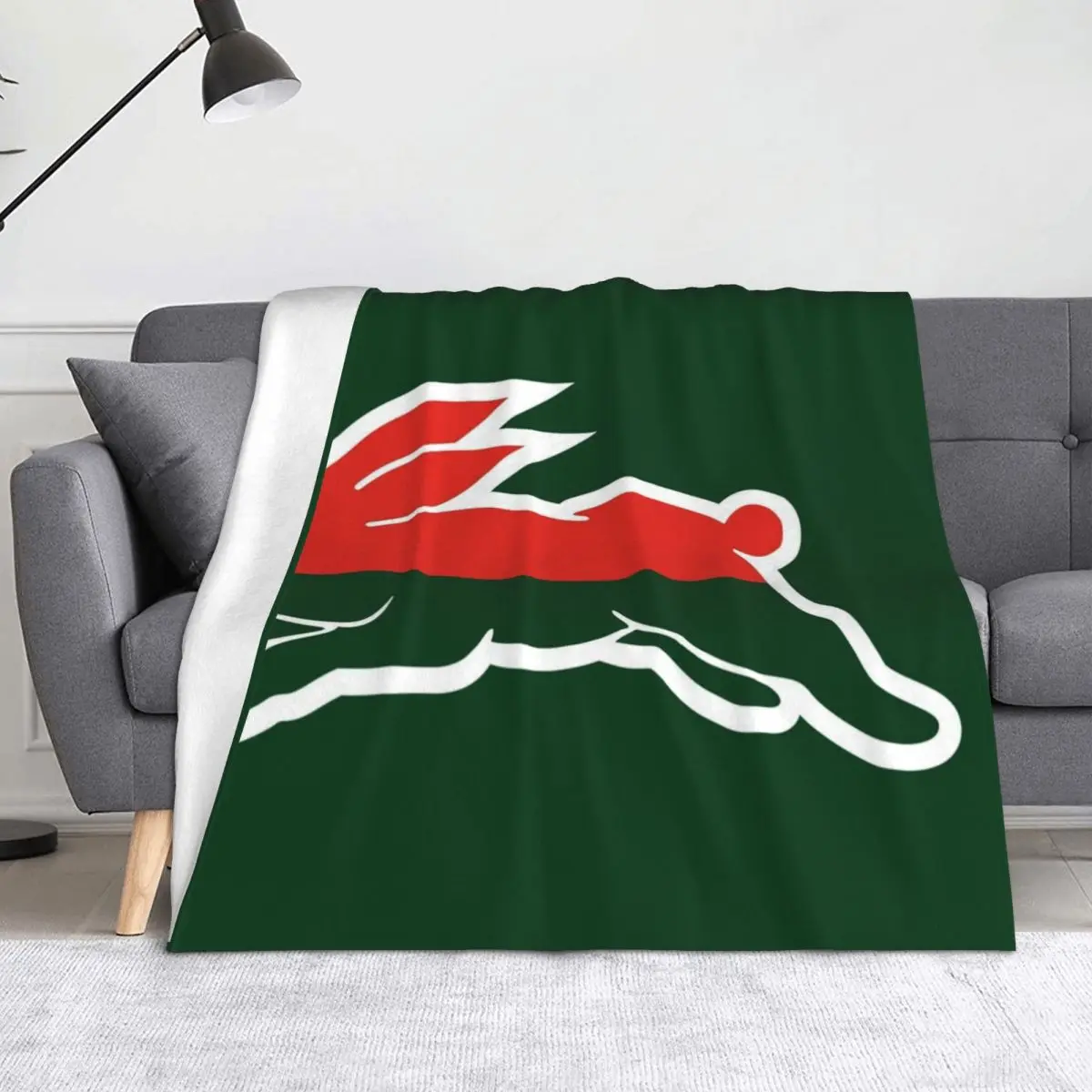 South Sydney Rabbitohs — белое одеяло Cardinal & Myrtle, фланелевые меховые изделия для декоративного дивана-кровати, модные одеяла South Sydney Rabbitohs — белое одеяло Cardinal & Myrtle, фланелевые меховые изделия для декоративного дивана-кровати, модные одеяла