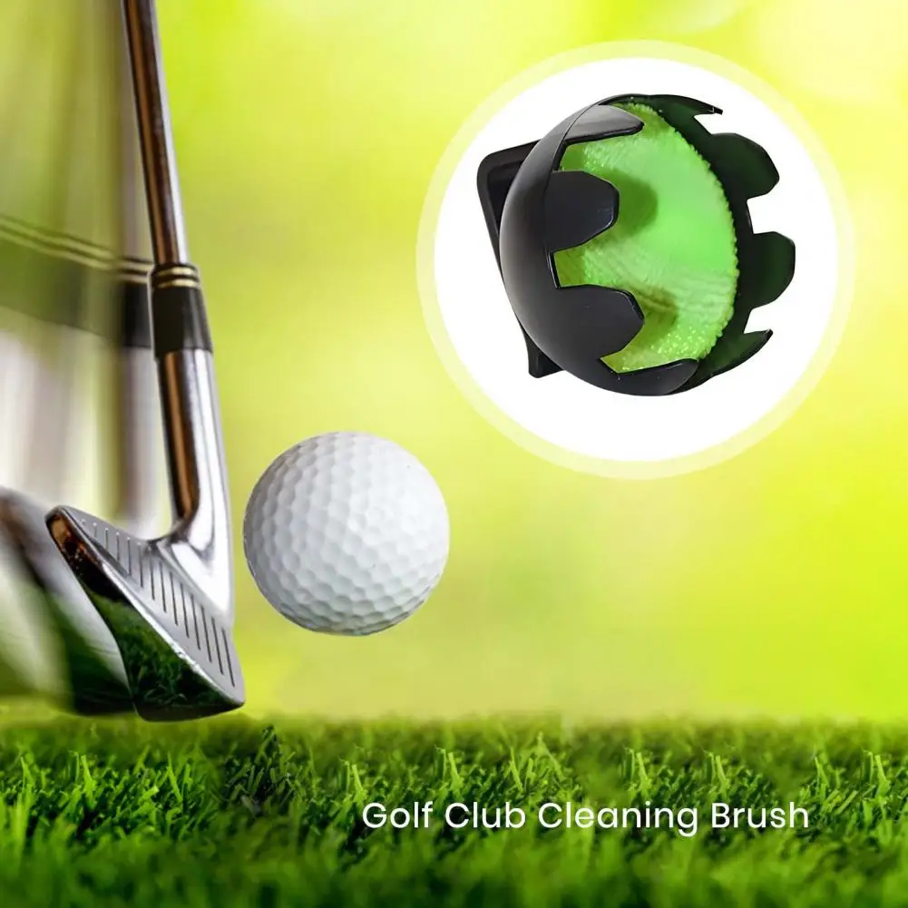 Golf Brush with Ergonomic Handle Sturdy Golf Club Tool Portable Golf Ball Cleaner Brush for Bag Cart Plastic Washer for Golfers