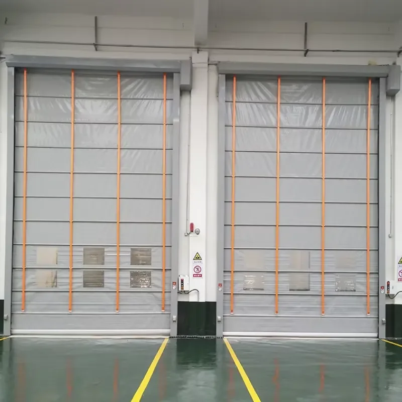 Customizable PVC Modern Stacking Sliding Doors for Warehouses Factories Garages with Automatic Remote Control
