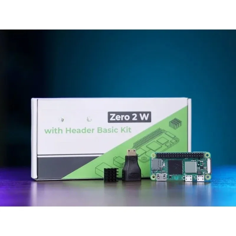 Raspberry Pi Zero 2 WH Kit Pre-soldered Header Quad Core CPU BLE 4.2 Onboard Antenna Lab Development Board