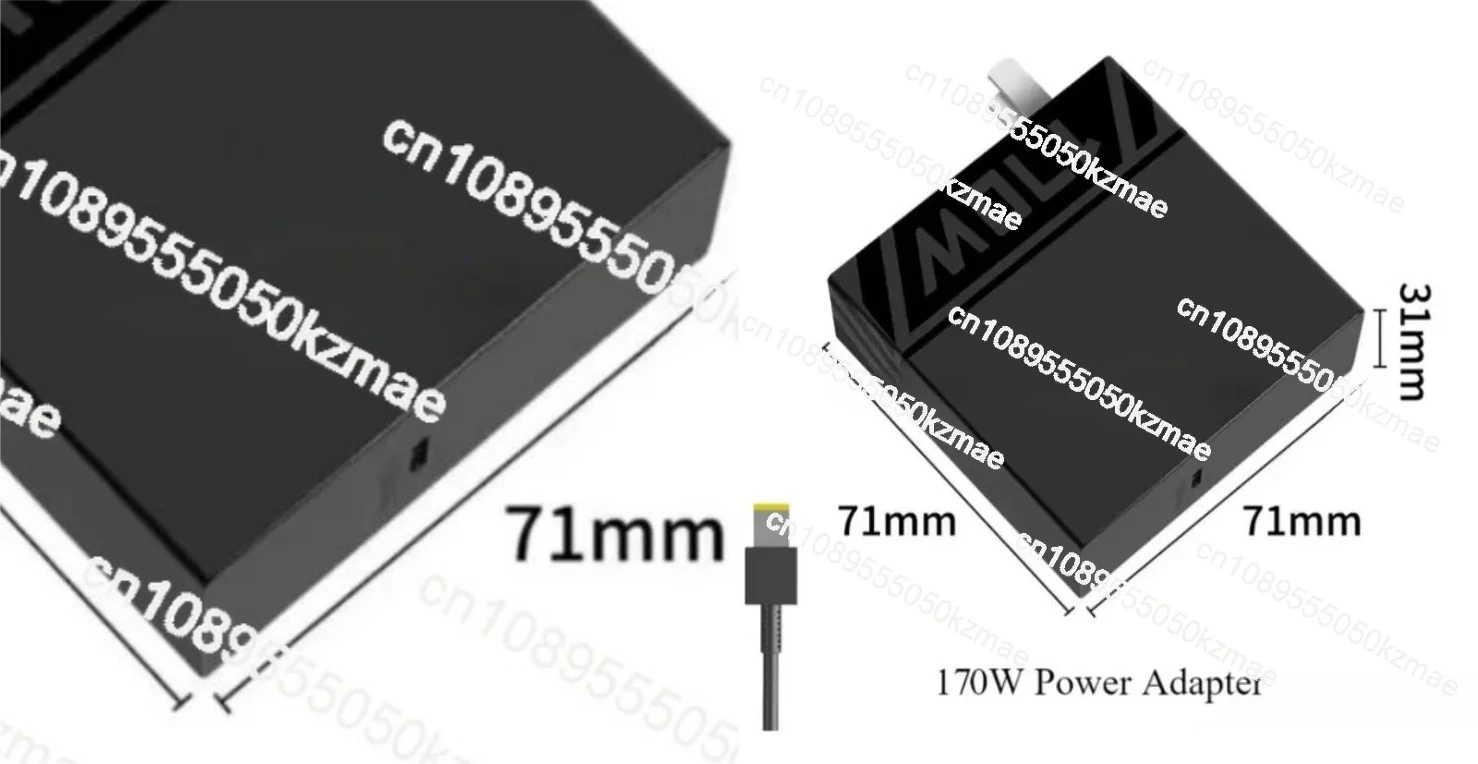 new-135w-140w-170w-type-c-gan-adapter-pd-31-fast-charging-charger-with-cable-fits-la140-la135-la170-models