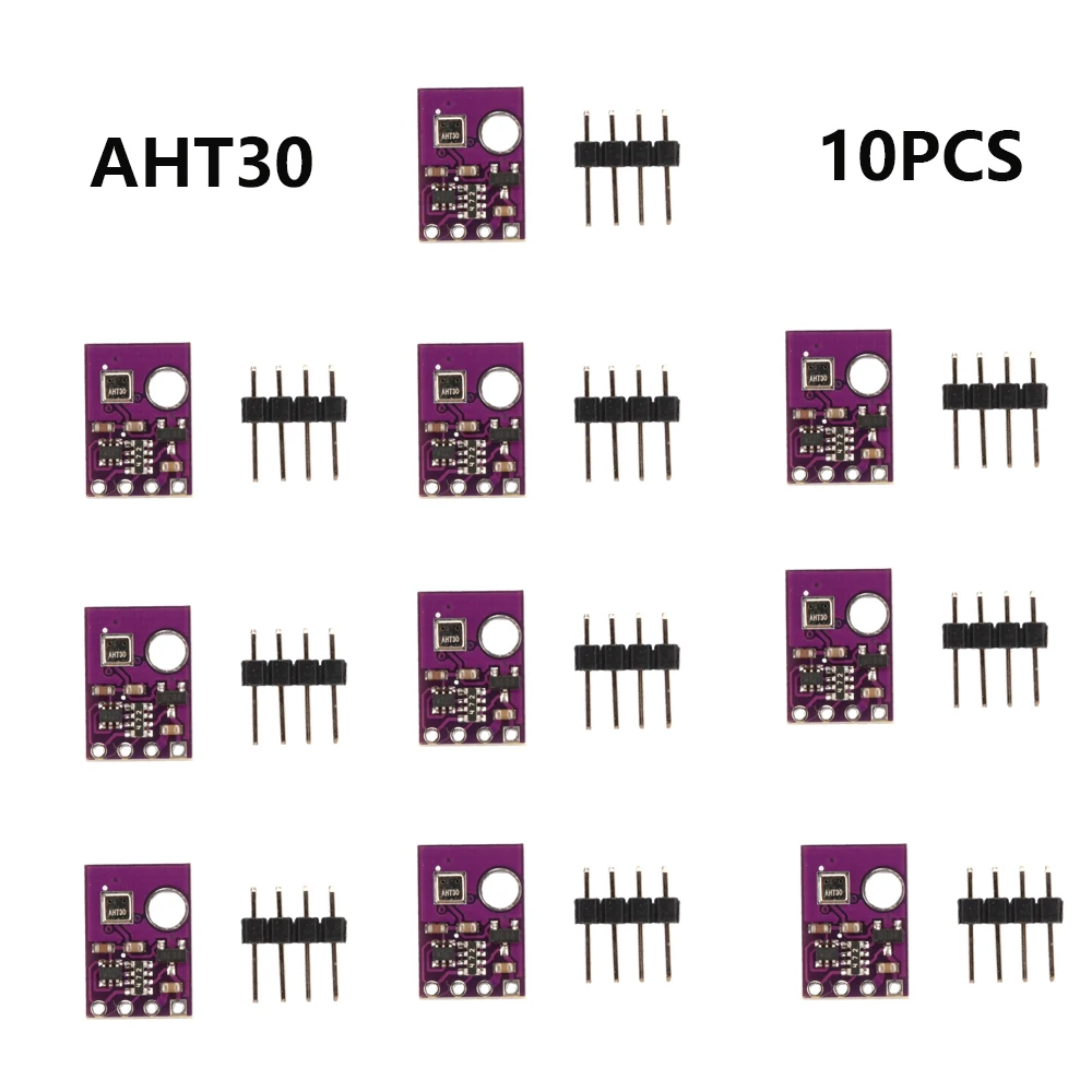 AHT30 Temperature and Humidity Sensor Measurement Module I2C Communication DC 2.0-5.5V High-Precision Probe AHT20 Upgraded Ver