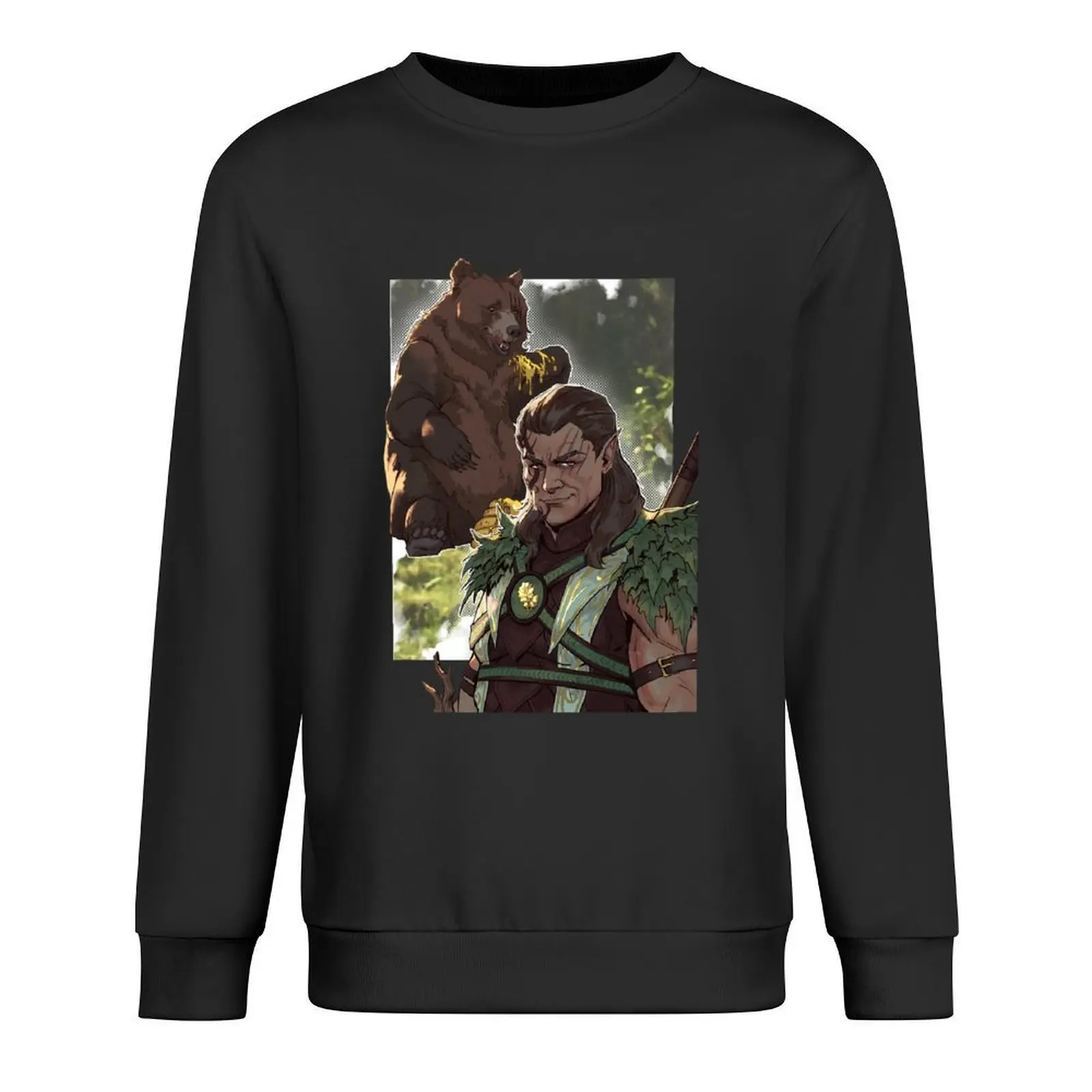 

Halsin Honey Bear Pullover anime clothes mens clothing korean style clothes men's clothing graphic sweatshirts