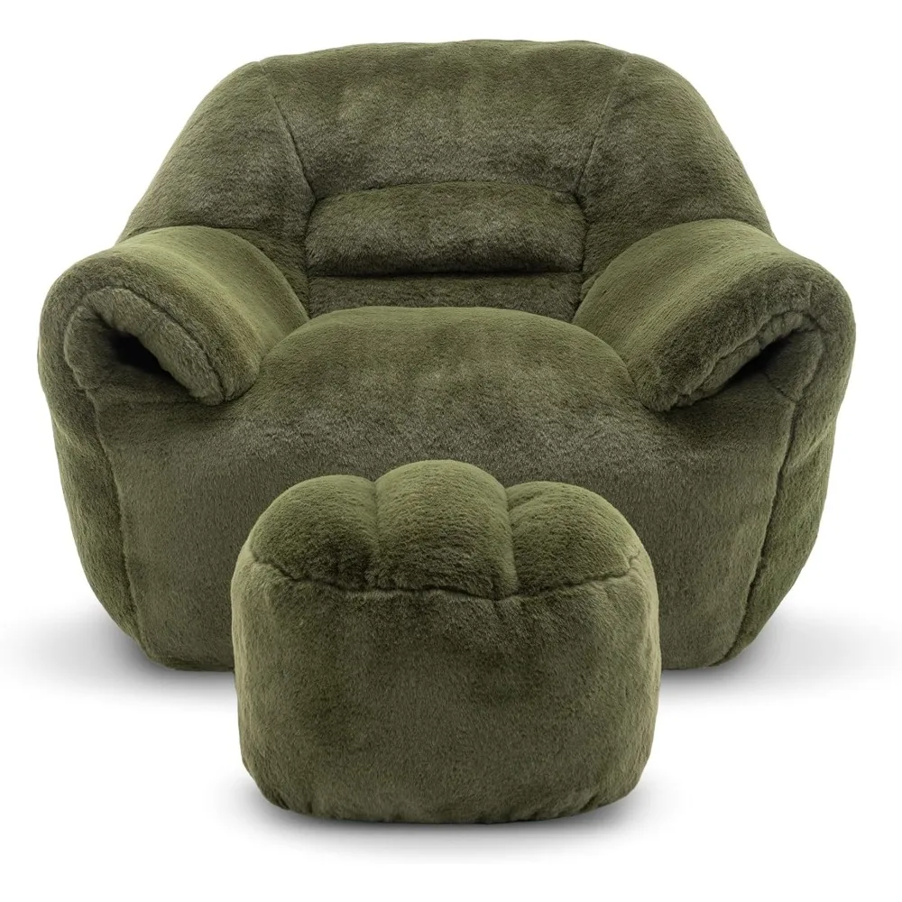 كراسي كبيرة من الجلد الصناعي لغرف النوم وغرف المعيشة مع حشوة شاملة