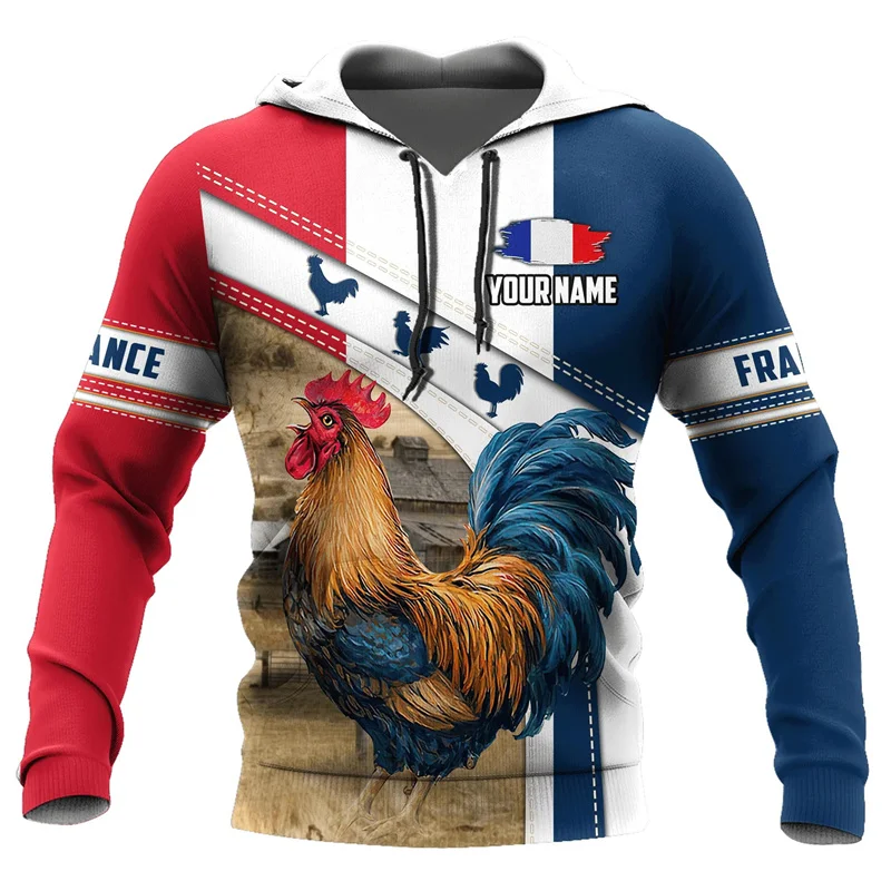 Rooster Farm Camouflage Graphic Hoodie Men Tops 3D Camo Printed New in Hoodies Women Harajuku Fashion Hoody Hooded y2k Pullover