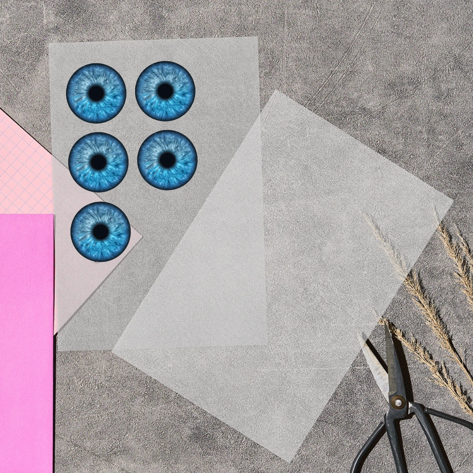 

Plastic Eye Mesh Sheets Waterproof Pvc Craft Material For Diy Fursuit Eyes Mask Making Cosplay Supplies White