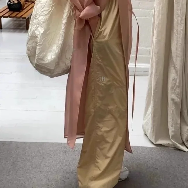 Adjustable Cuffed Lightweight Breathable Straight Leg Casual Pants Two Colors Summer New Arrival FARVEN Comfortable Loose Fit