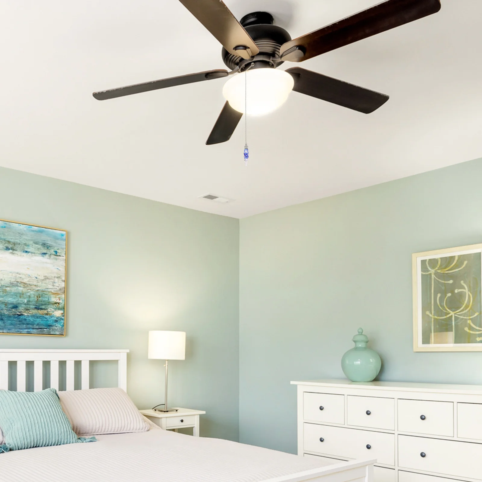 

Fan Pull Chain Decorative Pendant Replacement Durable for Ceiling Fan Light Pull Extension Charm Light Pulls for Bathroom