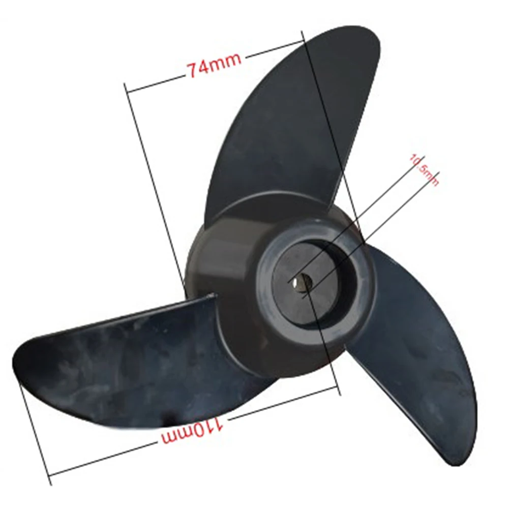 2/3 klinge 6 arten Boot Außenbordmotor Propeller Hochfesten Elektrische Thruster Propeller Boot Zubehör Ersatzteile