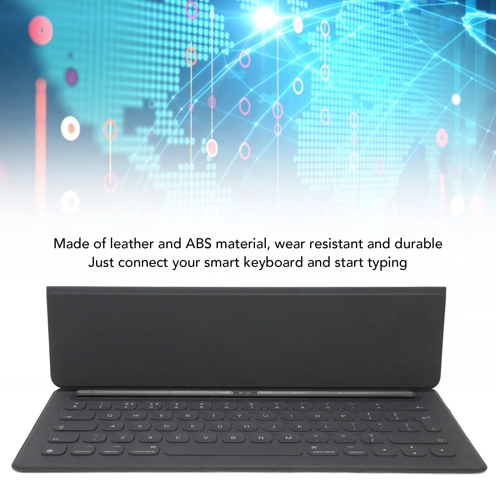 

Keyboard Smart Keyboard For12.9in Tablet Pro 1st 2nd Gen 64 Keys Full Size UK Version Portable Tablet Keyboard UK Keyboard