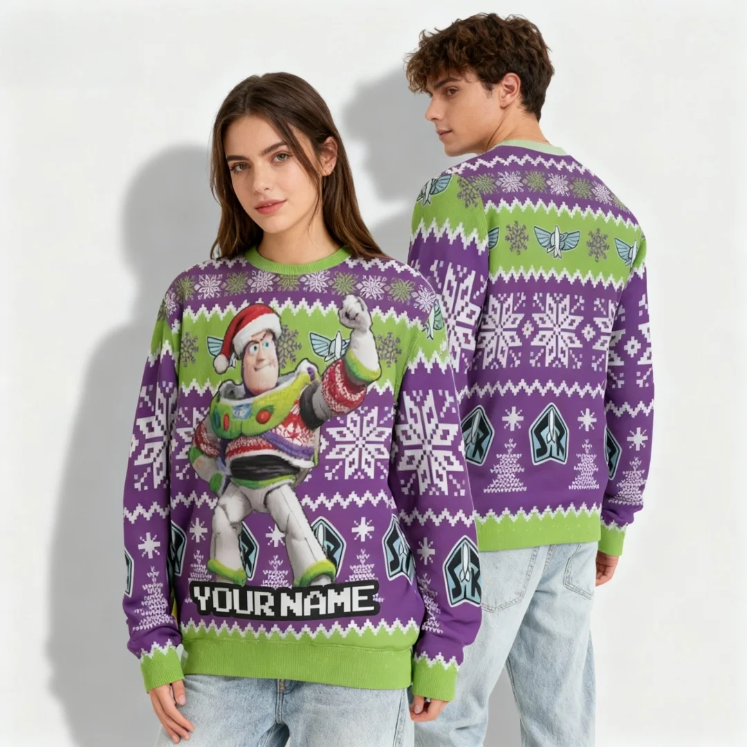 

Осень-зима, Рождественская коллекция Disney, милая крутая женская уличная толстовка с круглым вырезом и Минни для взрослых и детей