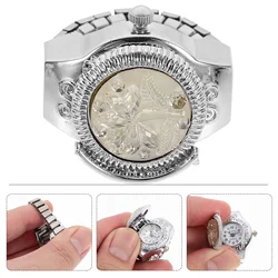 Lady Watches Digital Ring for Men Unique Hand White Zinc Alloy Jewelry Lovers Rings