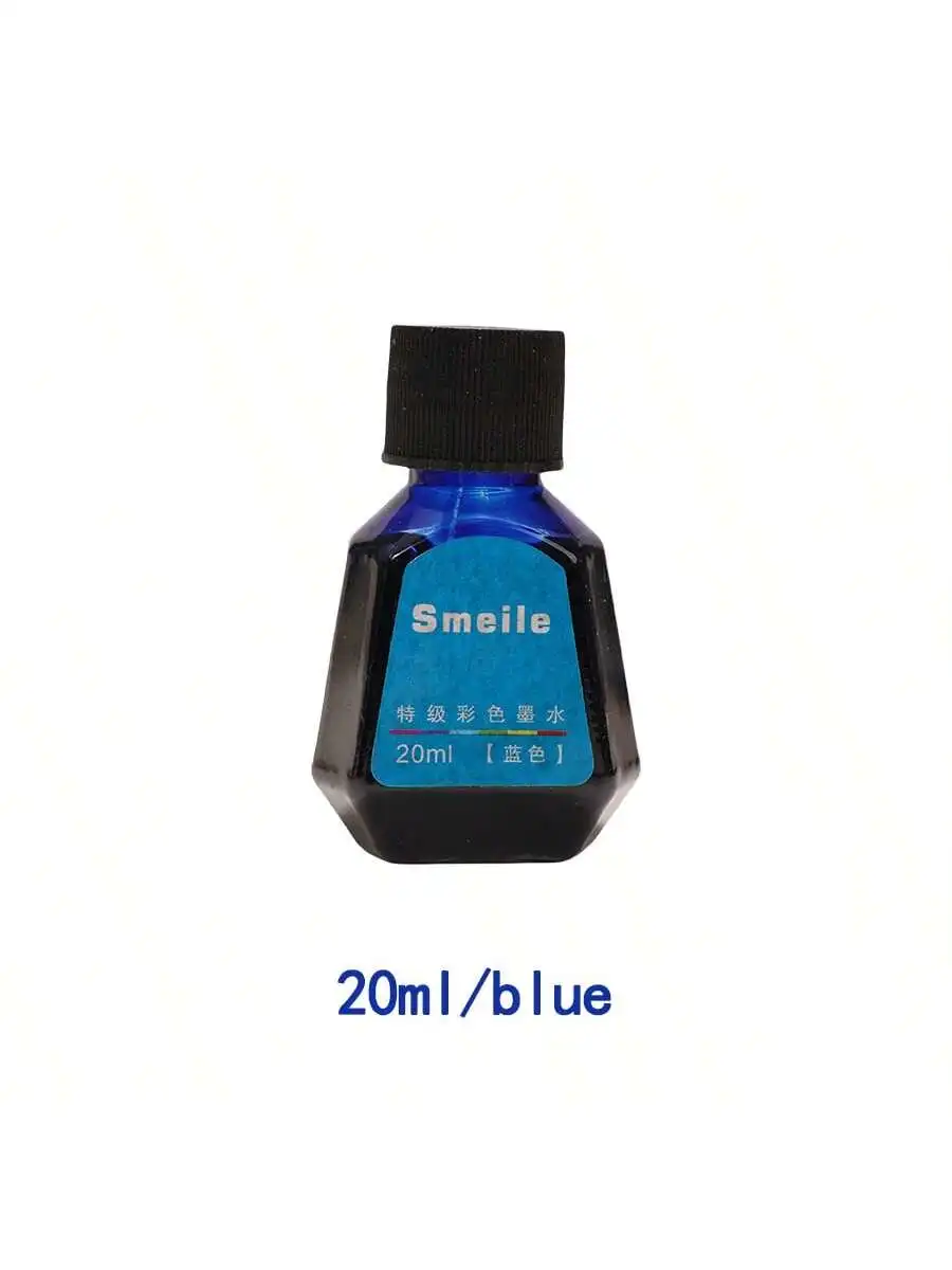 20 ml/bottiglia, 9 colori disponibili, bottiglia di plastica Inchiostro per penna Inchiostro liquido, Inchiostro per cancelleria per studenti Inchiostro per ufficio Inchiostro per firma aziendale