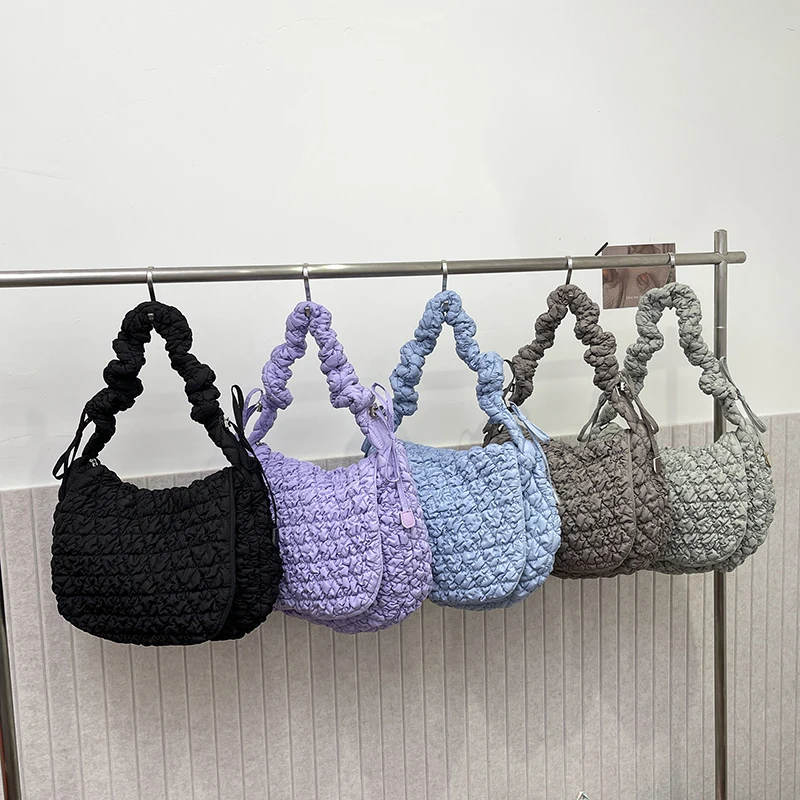 Mode Gewatteerde Schoudertas Voor Vrouwen Designer Geplooide Cloud Bag Veelzijdige Lichtgewicht Grote Capaciteit Crossbody Handtas Trend