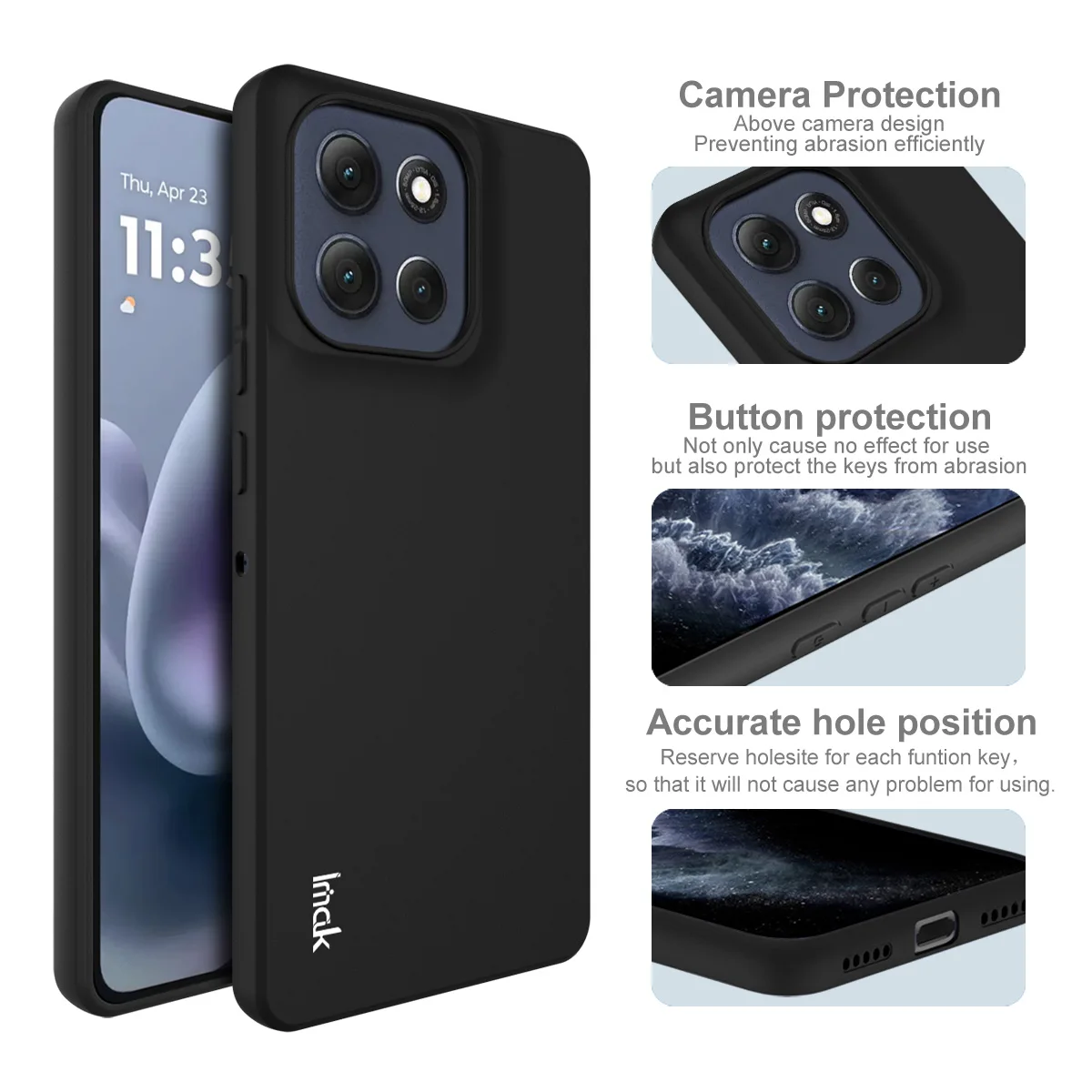 Imak para Motorola Moto G100 Pro 5G funda de silicona suave para teléfono Moto G100 Pro TPU contraportada Coque Fundas bolsa Capa