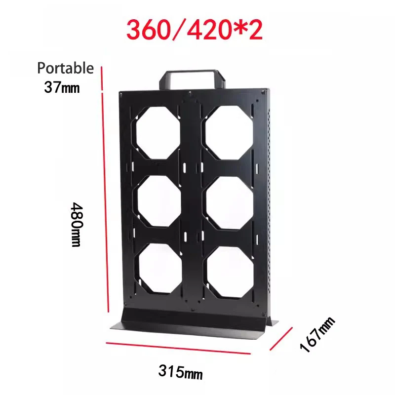 Base de refrigeración por agua externa personalizada, 360/420, 120X6 piezas/140X6 piezas, sistema de refrigeración por agua externo, modificación DIY