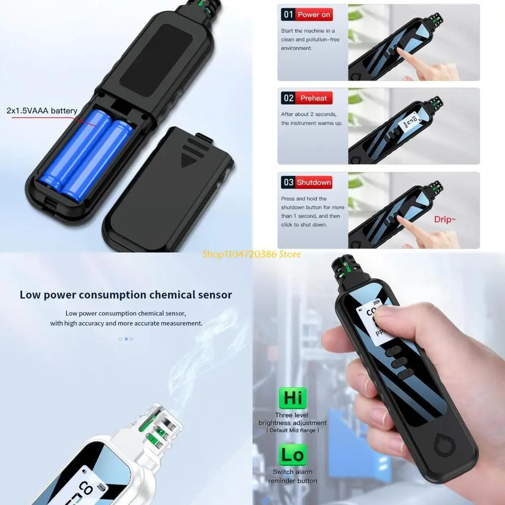 جهاز اختبار ماسحات أول أكسيد الكربون K0EA، تصميمات محمولة، نطاقات كشف 0-999PPM تناسب السلامة الشخصية وبيئة مختلفة