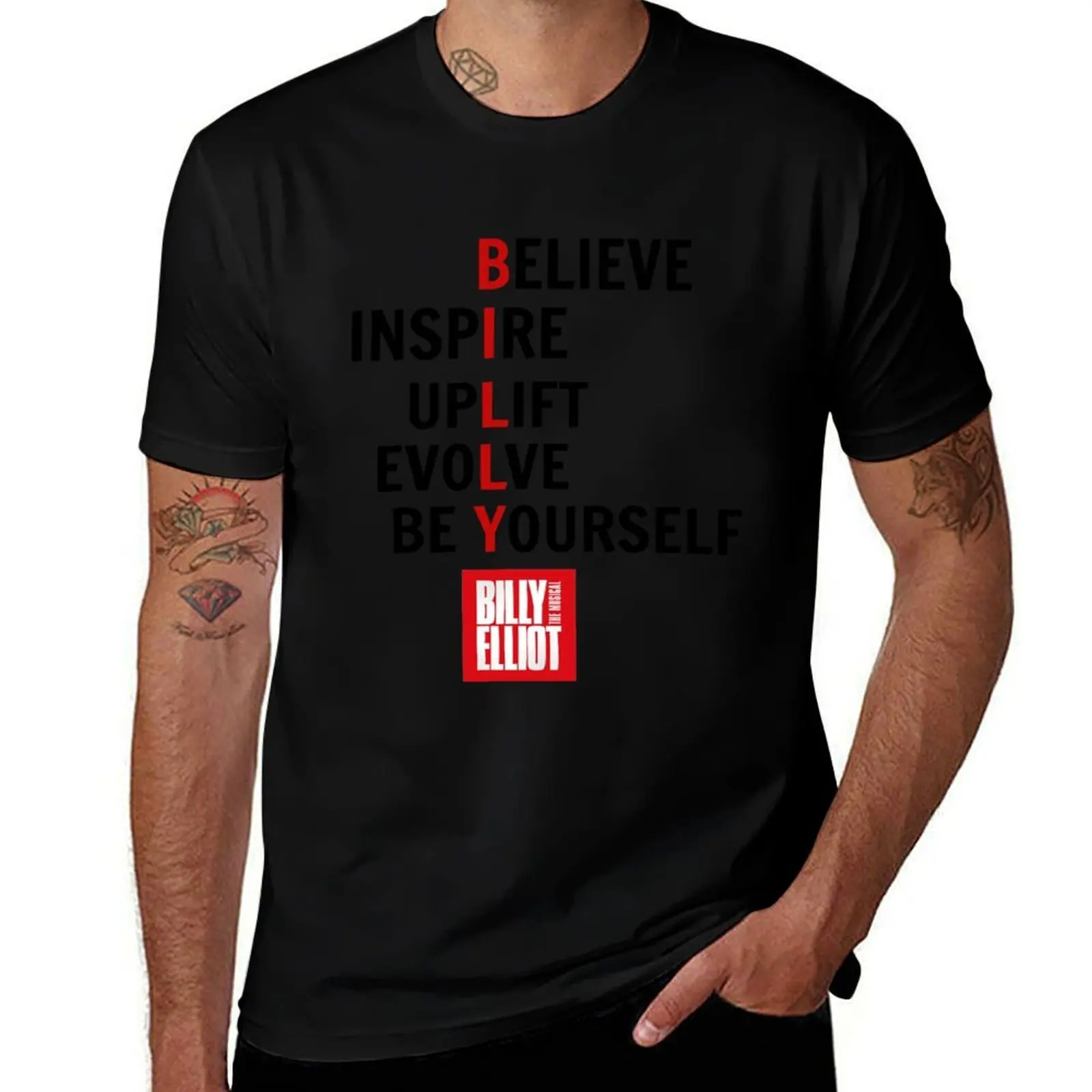Billy Elliot the Musical T-Shirt Breathable Workout Short Sleeve Top T-Shirt