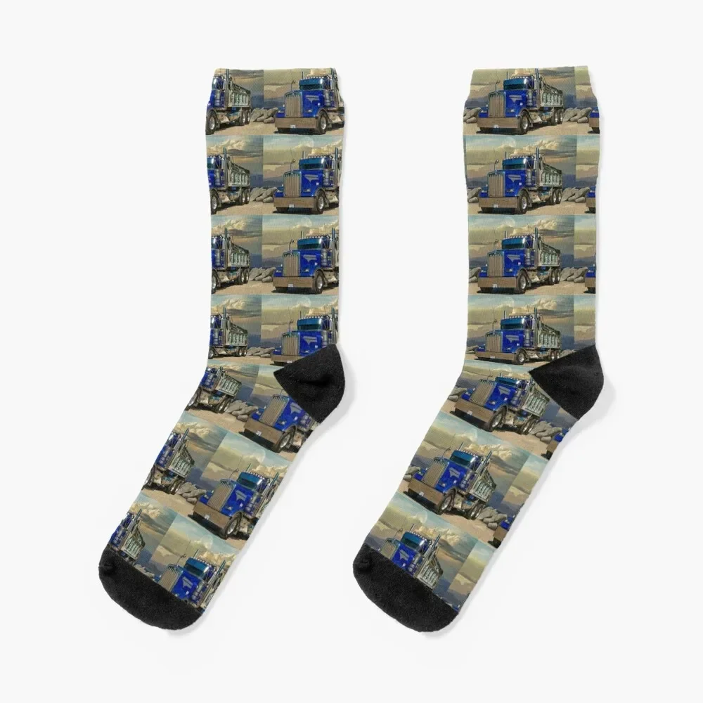 Kenworth Dump Truck Socks sheer Non-slip designer brand winter gifts Socks For Girls Men's