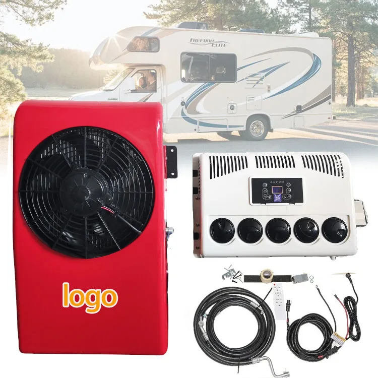 Fast Cooling 12 Volt 24 Volt Split Truck Parking Air Conditioner For RV Farm Van Pickup Backpack Style Air Conditioning