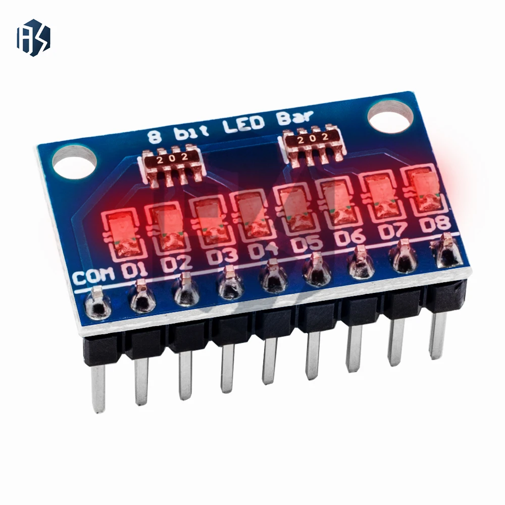 Módulo indicador LED de ánodo/cátodo común, 3-24V, 8 bits, azul/rojo, kit de arranque de placa de pruebas para impresora 3d MCU ARM UN-O MEGA2560