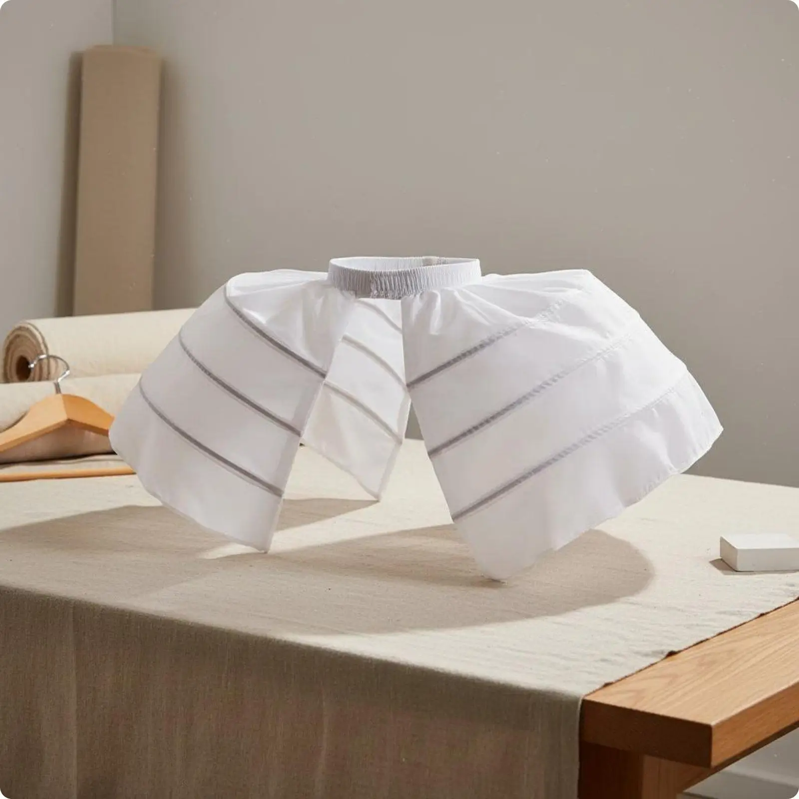 Pannier Petticoat Rococo Design Pannier Skirt Support Short Length for Theater