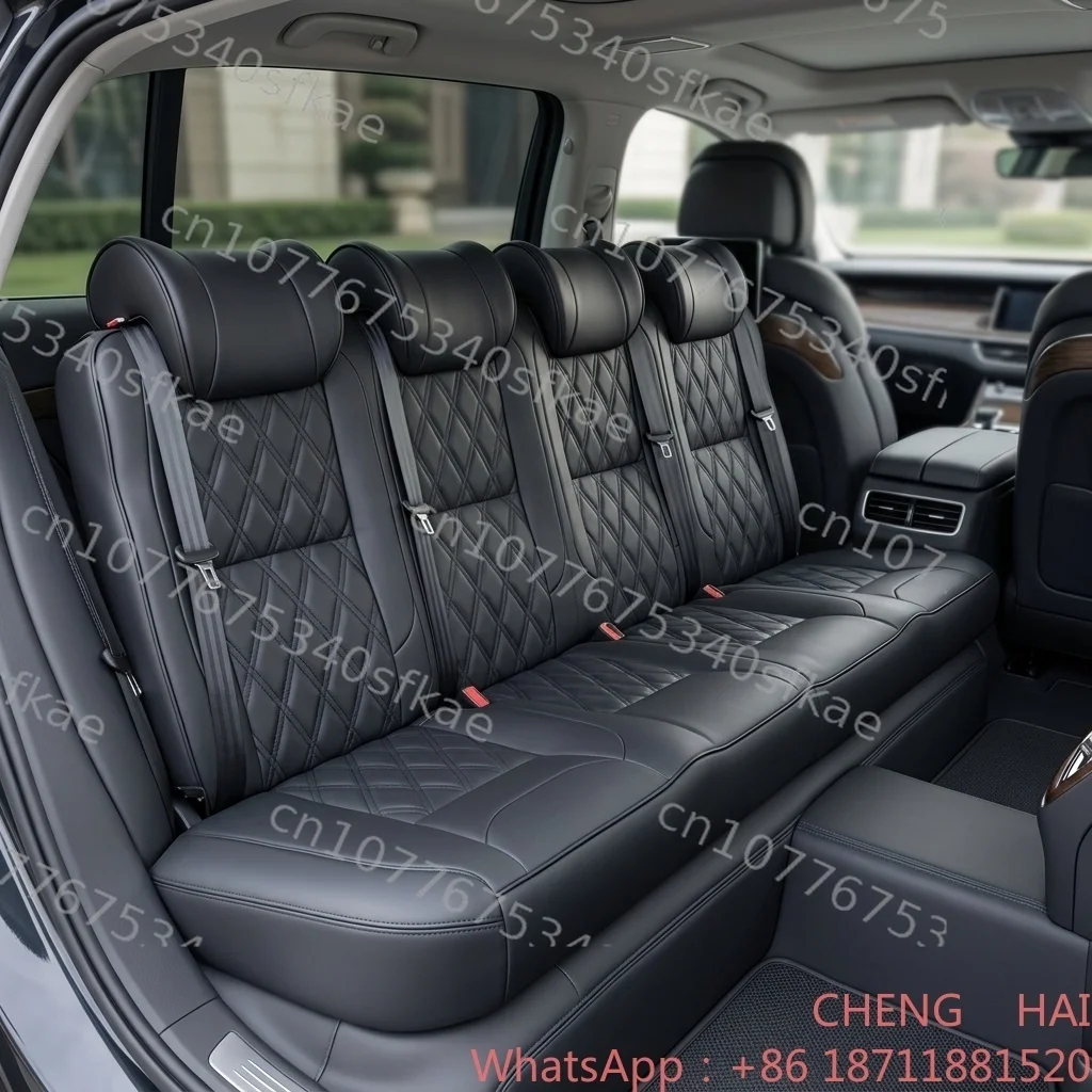 Customized CHENG HAI Custom Luxury Leather Black 4 Person Bench Seat with Ergonomic Design High Comfortness for Sprinter Van