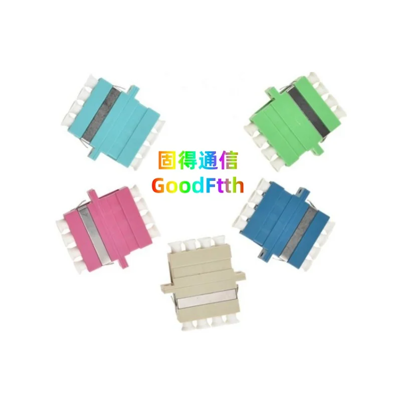 Fiber Adapter LC Adaptor Quad Coupler with Zirconia Sleeve 100PCS/Lot