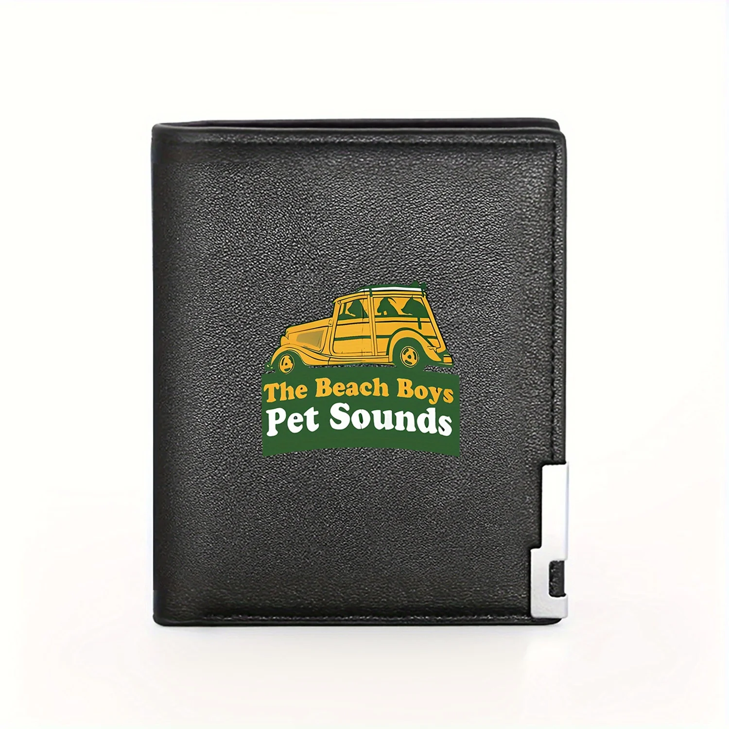 

The Beach Boys Pet Sounds Wood Wagon Кошелек с графическим принтом Деловой мужской повседневный элегантный простой практичный качественный стильный кошелек P