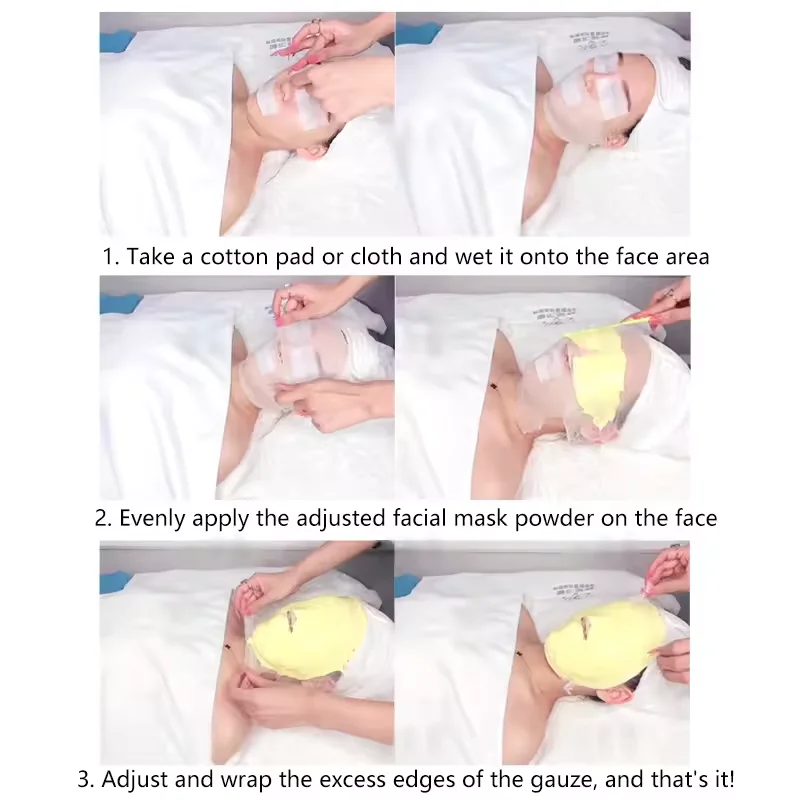 500/100 Stuks Spa Gezicht Katoenen Gaas Masker Wegwerp Salon SPA Schoonheidsmasker Huidverzorging Beauty Tool DIY Zeewier Zachte Gezichtsmaskers Gaas