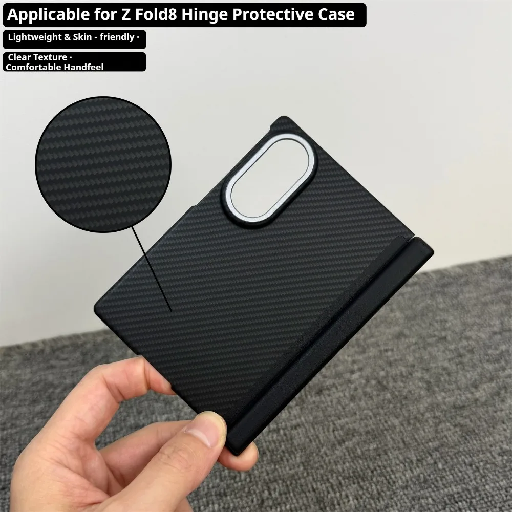 Case For Samsung Galaxy Z Fold 8 Ultra, Aramid Carbon Fiber texture Magnetic Magsafe Ultra-thin Armor Axial Protective Cover - view 3