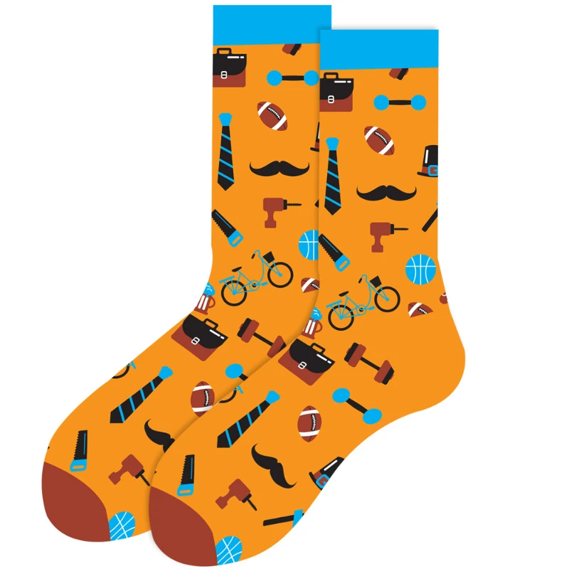 Herbst und Winter neue Tiers ocken, geometrische Herren socken, lustige Skeletts ocken, lächelnde Gesicht Damen trend ige Socken