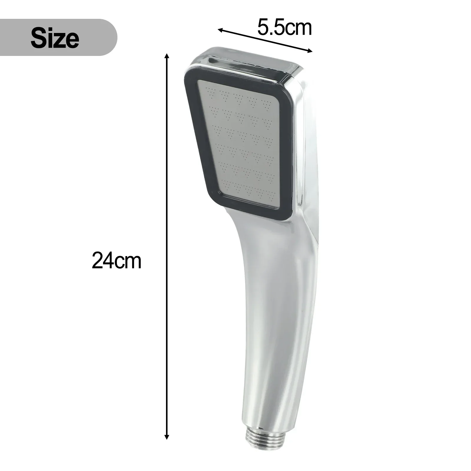 Cabeças de banho cabeça de chuveiro poderosa prática substituição padrão 21*7cm 300 furos acessórios interface de quatro vias