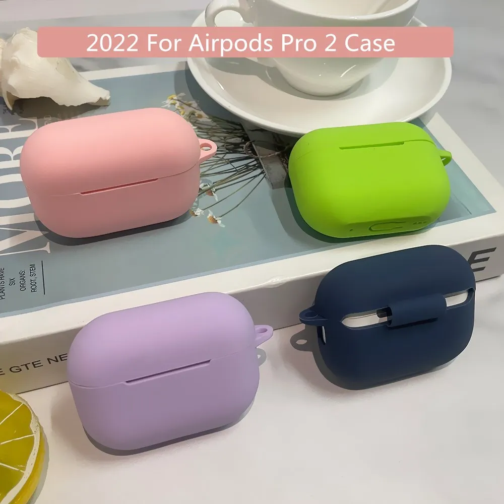 Мягкий чехол для Apple Airpods Pro2 2022, силиконовый моющийся чехол для air pods pro2, аксессуары для наушников Airpods Pro 2-го поколения