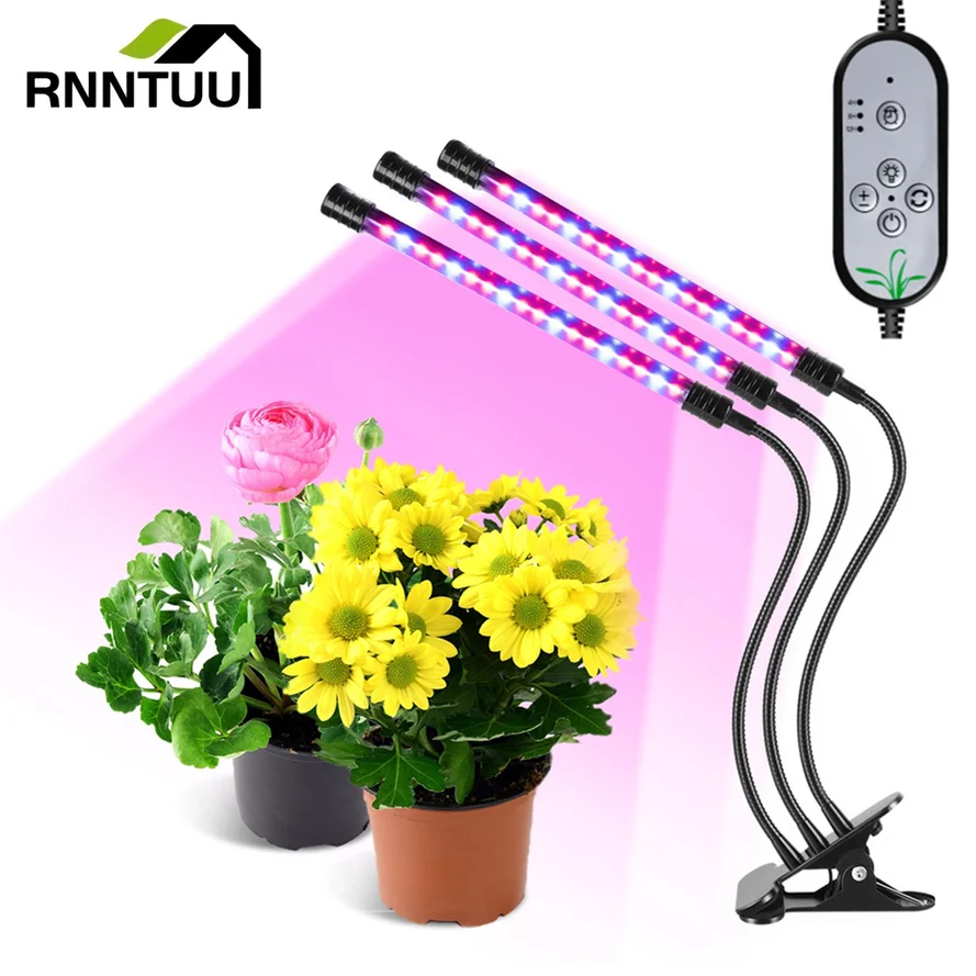 RnnTuu LED Grow Light USB Phyto Lamp Full Spectrum Fitolamp With Control Phytolamp For Plants Seedlings Flower Home Tent