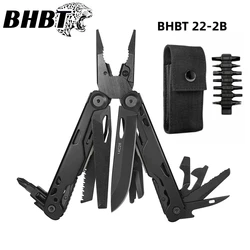 BHBT 22-2B Multifunctional Combination Folding Knife Pliers Multitools EDC Outdoor Camping Survival Tools With Clip