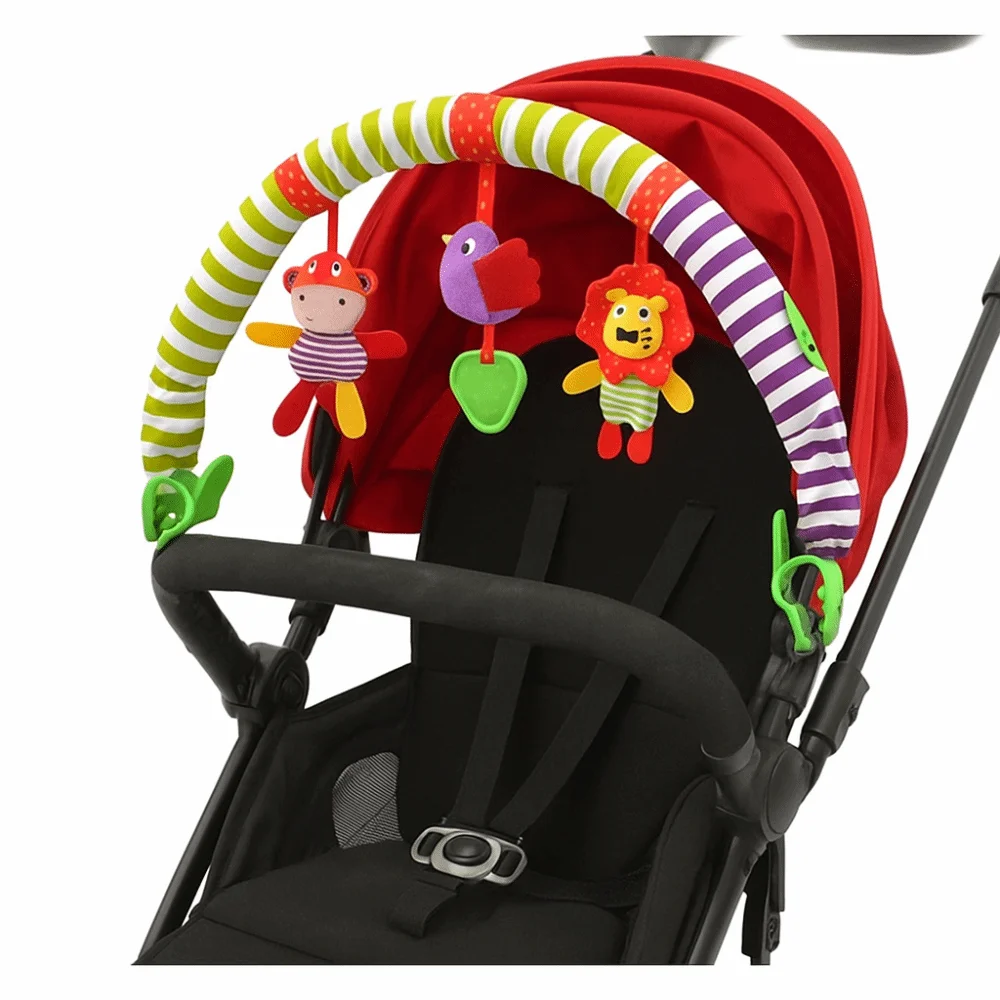 Hochets de berceau en coton PP, jouets musicaux, peluches d'éducation précoce, poupée, poussette, lit suspendu, jouets doux et résistants à l'usure